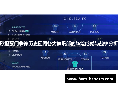 欧冠豪门争锋历史回顾各大俱乐部的辉煌成就与战绩分析